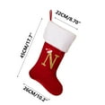 thumbnail image 4 of Steadline Christmas Letter Stockings Red Velvet Christmas Stocking with Embroidered Alphabet Letters for Fireplace Mantel Decoration Personalized Gift Giving and Festive Home Celebration, 4 of 4