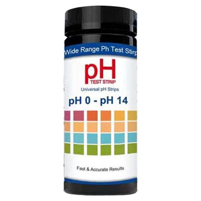 Eigraketly 100 Uds herramientas de tiras de prueba de pH accesorios de detección precisos profesionales herramienta de prueba de agua 0-14 tira Pantallas optoelectrónicas
