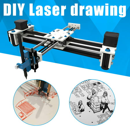 EleksMaker DIY Mini XY 2 Axis Drawing Robot CNC Pen Plotter Laser Machine Printer EleksDraw Without Laser (Best Printer For Autocad Drawings)