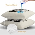 thumbnail image 4 of Throw Pillow Covers 18x18 Inch Set of 2, Letter E Waterproof Outdoor Pillow Covers, Monogram Words Decorative Cushion Pillowcases for Couch, Sofa, Bed, Garden, Patio, 4 of 9