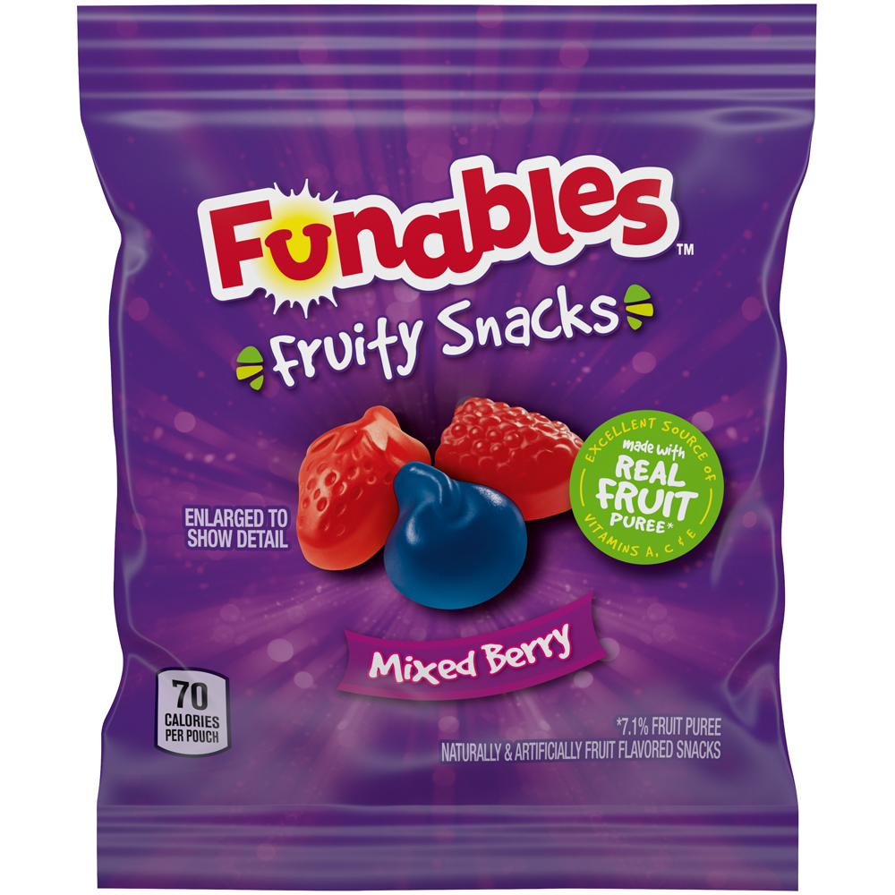 Funables Fruity Snacks Mixed Berry Fruity Snacks, 32 oz, 40 Count - image 3 of 7