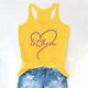 thumbnail image 5 of Camiseta sin mangas con estampado de letras para mujer, ideal para el verano: camiseta informal de cuello redondo con ajuste en el pecho, ideal para el día a día, 5 of 5