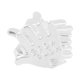 thumbnail image 5 of Colgante de la mano 50 piezas etiqueta hecha a mano con forma de en forma de colgante de plata blanco, 5 of 9
