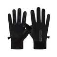 thumbnail image 1 of Qarigey Guantes impermeables de nailon para hombre y mujer, manoplas de invierno con pantalla táctil para exteriores, para montar en guantes y mitones Negro para mujer, 1 of 6