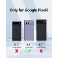 thumbnail image 6 of 3 in 1 for Google Pixel 6 Case, with 2 Pack Screen Protector, with Full Camera Cover Protection，Liquid Silicone Slim Shockproof Protective Phone Case [Microfiber Lining] (Lavender Grey), 6 of 12
