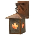 thumbnail image 1 of Meyda 162730 7 in. Seneca Maple Leaf Hanging Wall Sconce, Burgundy Vintage Copper, 1 of 1