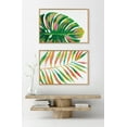 thumbnail image 6 of Kate and Laurel Sylvie EV Monstera and EV Palma No 2 Framed Canvas Wall Art Set by Jessi Raulet of Ettavee, 2 Piece 23x33 Natural, Colorful Plant Leaf Art Set for Wall, 6 of 6