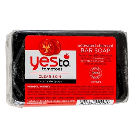 (6 Pack) Yes To Tomatoes Activated Charcoal Bar (Best Charcoal Soap In India)