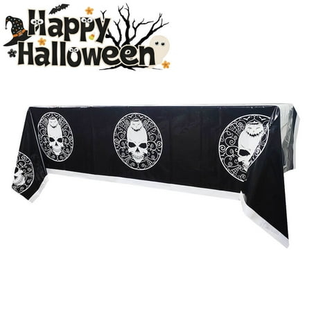 

Halloween Tablecloth Halloween Table Cover Premium Rectangle Plastic Halloween Disposable Tablecloth for Halloween Home Party Table Decoration Supplies 108 * 180 cm
