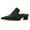 Green, variant on Women Comfortable Chunky Block Low Heel Mules Square Closed Toe Backless Loafers Slip On Office Clogs Slides Shoes Size 9 Black