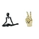 thumbnail image 1 of Figura de escritorio,Escultura abstracta de pensador para decoración de oficina y hogar.,Escultura de estatua,Estatuas y figuras con gestos de los dedos de la mano,Esculturas de mano creativas, 1 of 8