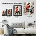 thumbnail image 4 of The Dressed Doberman Dog Collage Vibrant Colourful Bold Pop Art Modern Painting Large Wall Art Poster Print Thick Paper 18X24 Inch, 4 of 5