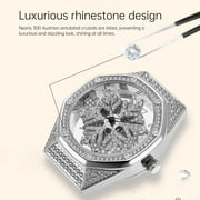SKMEI Watches for Women Dress Fashion Analog Quartz Watch Diamond Waterproof Leather Lady Watch