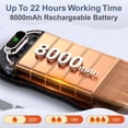 thumbnail image 2 of 8000mAh Hand Warmers Rechargeable 2 Pack, AI Smart Chip 22Hrs Long Safe Heat, Quick Charge Electric Portable Pocket Heater, Warm Gifts for Christmas, Outdoor, Golf, Hunting, Camping Accessories, 2 of 6