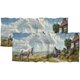 thumbnail image 1 of Cortinas con cenefa de cocina con diseño de caballo de granja, estilo rústico de madera, hojas verdes, estilo western country, para sala de estar, baño, dormitorio, cocina, 54 x 18 pulgadas, 2 paneles, 1 of 6