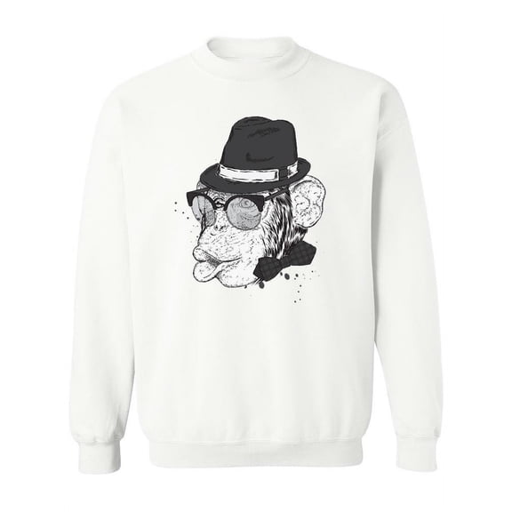 A Stylish Monkey Sweatshirt Women -Image by Shutterstock, Female 4X-Large