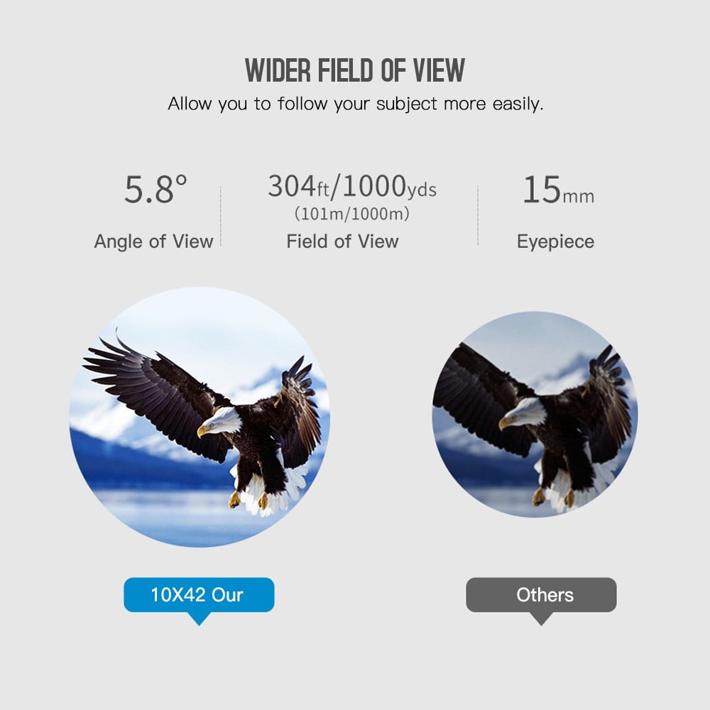 APEXEL 10x42 Waterproof Auto Focus Binoculars for Bird Watching