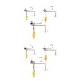 thumbnail image 1 of Yuarrent River Professional Hard Lure Bait Fish Kit de anzuelos triples Wobblers Crankbait Aparejos de pesca Accesorios 4cm + 5cm + 6cm Type2 NO2 Yuarrent CBP251311, 1 of 6