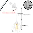 thumbnail image 2 of KAYYELAMP 3-Pack Tilt Position Track Light H-Type White Metal Cage Adjusted Cord Track Mount Pendant Light for Kitchen Inclined Position Roof Room(No Bulb, Track), 2 of 7