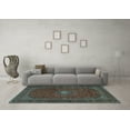 thumbnail image 3 of Ahgly Company Indoor Round Persian Light Blue Traditional Area Rugs, 3' Round, 3 of 4