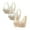 Beige, variant on WREESH 3 Pack Push-Up Bra Full-Figure Bra Women Plus Size Printing Comfortable Bra Underwear Bra Underwear Beige