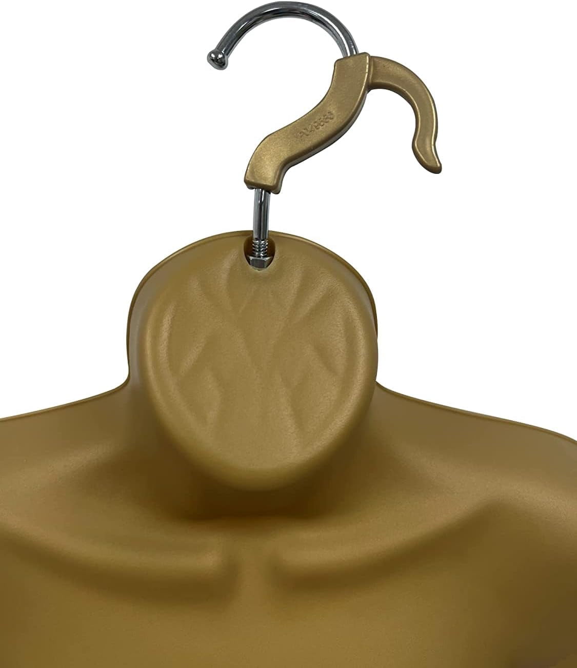 DisplayTown 2 Bronze Female Hollow Back Mannequin Torso Sets w/ Metal Stand with Metal Pole & Hanging Hook, S-M Sizes