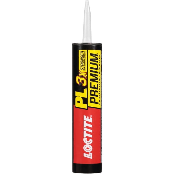 Loctite PL Premium Construction Adhesive, Versatile Construction Glue for Wood, Concrete, Stone & More - 10 oz Cartridge, Tan, Pack of 6