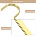 thumbnail image 4 of Unique Bargains 12Pcs 4.1 Inch Flat S Hooks Hanging Hook for Home Kitchen Storage, 7mm Gold, 4 of 6