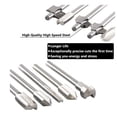 thumbnail image 2 of Tongliya 10pcs Metal 10pcs Multi Tool HSS Engraver Drill Bits For Dremel Rotary Tool Set Shank Grinding Head File 10pcs Silver, 2 of 6
