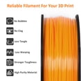 thumbnail image 4 of Geeetech ABS 3D Printer Filament 1.75mm ABS Filament 10KG Spool Orange, 4 of 8