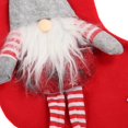 thumbnail image 5 of Calcetín de Navidad Lindo Gnomo Calcetín Decorativo Adorno Bolsa con Patas para Árbol de Navidad Puerta de Chimenea Rojo, 5 of 5