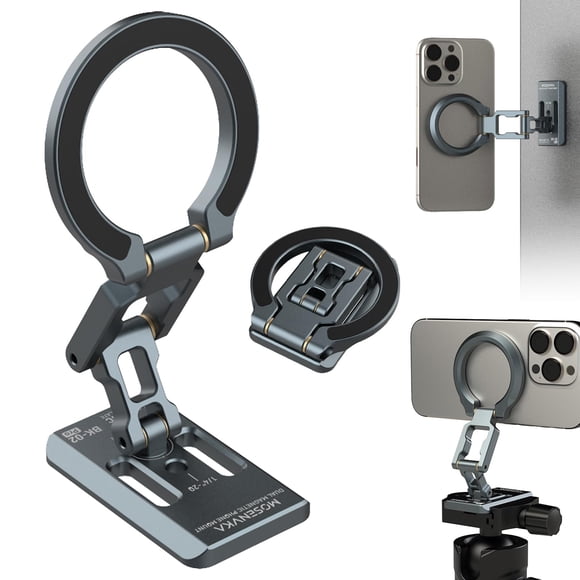 Soporte magnético dual para teléfono MOSENVKA con base para trípode