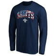 thumbnail image 2 of Men's Navy New Orleans Saints Banner Wave Long Sleeve T-Shirt, 2 of 3