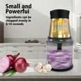 thumbnail image 6 of LAC LAICHY 4 Cup 2 Speed Food Processor Stainless Steel Blades Veggie Chopper for Kitchen Use Meal  Fruits Vegetables, Sliver, 6 of 6