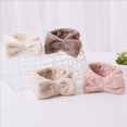 thumbnail image 1 of Diadema de spa, diadema de maquillaje, bandas para el cabello con nudo para mujer, diadema elástica para spa, diadema para lavar la cara, diademas para yoga, deportes, ducha, 4 piezas, 1 of 5