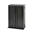 thumbnail image 4 of Prepac Locking Media Storage Cabinet with Shaker Doors, Black, 4 of 6