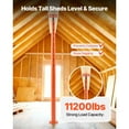 thumbnail image 2 of KFFKFF House Floor Jacks, 2 Pack 54-150 Inch Height Range, 11200 lbs Max Load Capacity, Adjustable Support Beam Basement Jack Post Pole for Leveling, Lift Post, 2 of 9