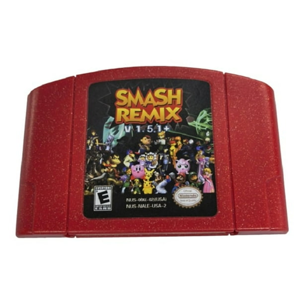 Cartucho Consola Regalos N64 Videojuego Bros Videojuego para Niñas (Smash Remix V1.5.1)
