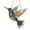 B, variant on PLPPYFS Birds Sun Catcher, Hummingbird Suncatchers for Window Hanging, Acrylic Stain Glass Pattern Birds Christmas Decoration, Bird Sun Catchers Gifts for Women Men Bird Lovers