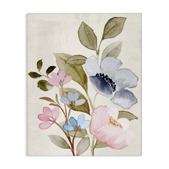 Stupell Industries Farmhouse Soft Cottage Florals Canvas Art, 24 x 30, by Kim Allen