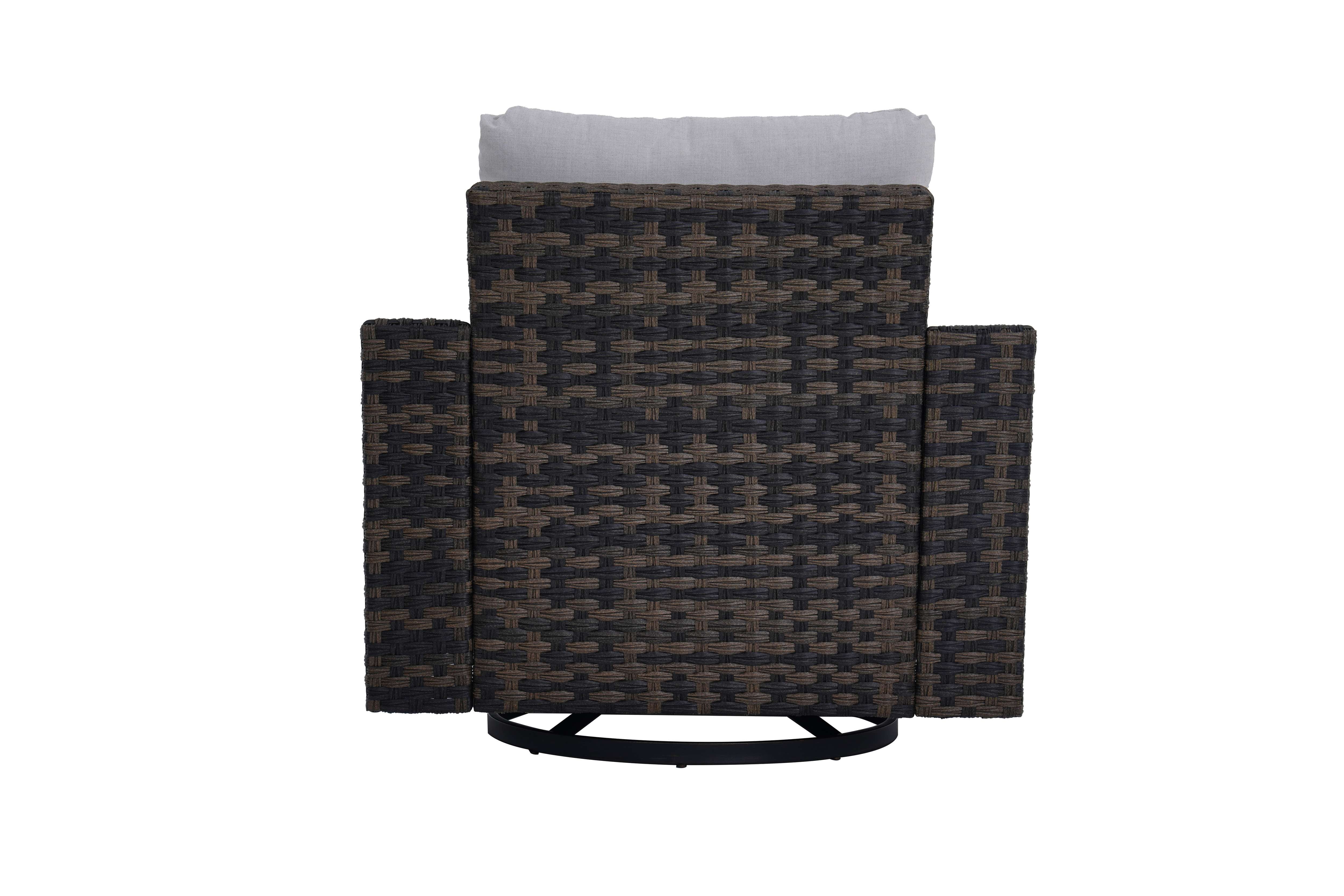 Better Homes & Gardens Rockport Club Swivel Chairs, Brown, 2 Pack