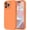 bright orange, variant on Premium silicone, camera protection, shockproof. Calke Green. For iPhone 13 Pro Max 6.7"