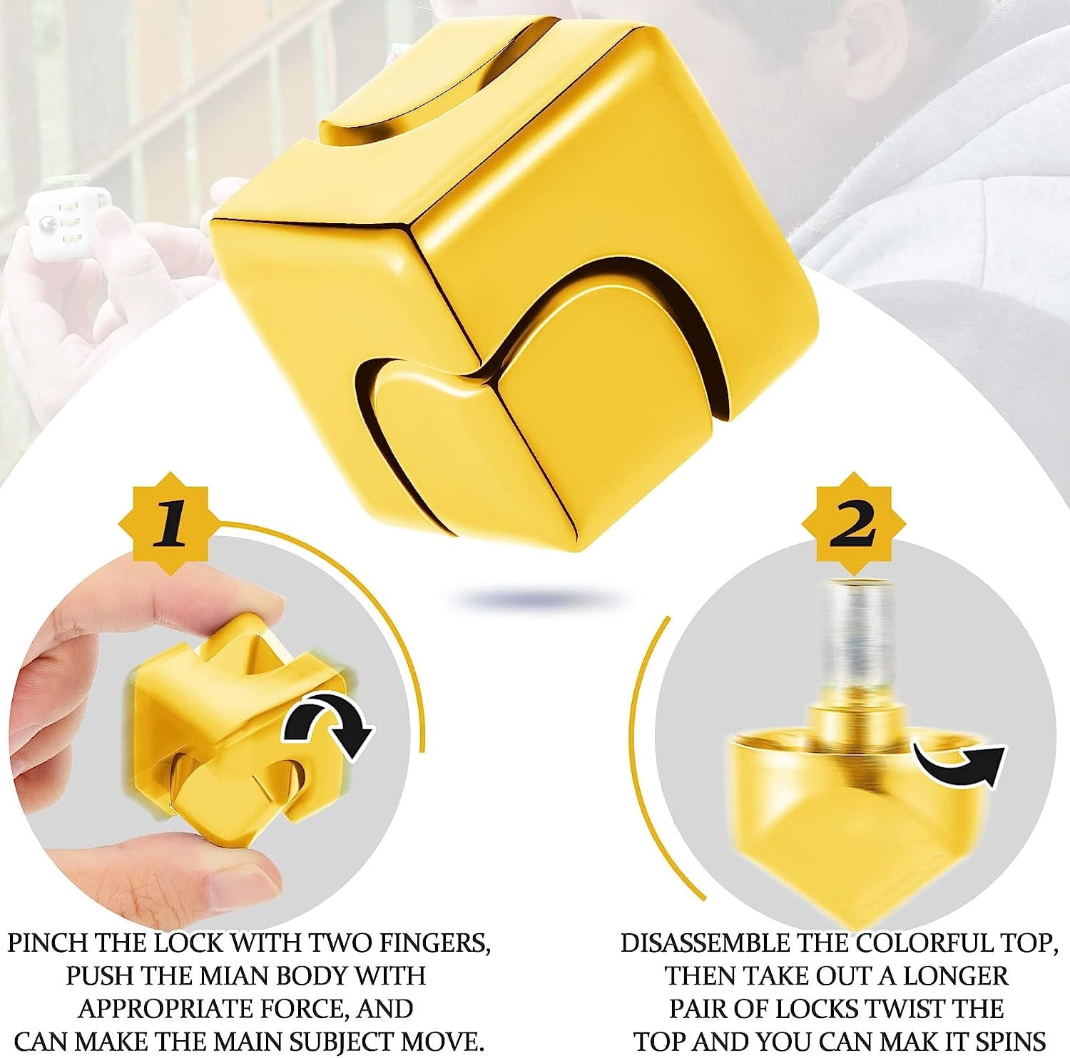 Golden hotsell fidget cube