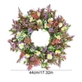 thumbnail image 3 of Spring Summer Artificial Flower Door Wreath 18.11In Premium Stable Build Lifelike Foliage Floral Detail Multi Scenario Placement for Front Door Window Porch Farmhouse Wedding Holiday Gift Home Decor, 3 of 7