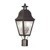 Livex Lighting Amwell 2 Light Outdoor Post Lantern