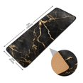 thumbnail image 6 of OREZI Hallway Runner Rug 2' X 6' Luxury Black Gold Marble Area Rug Non-Slip Entryway Carpet Soft Washable Door Mat Kitchen Bedroom Living Room, 6 of 7