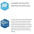 thumbnail image 3 of 3pc Sports Blue Aluminum Air Conditioner Climate Controls Turner Covers For Audi 2015-2020 A3 & 2019-up Q3, 3 of 9