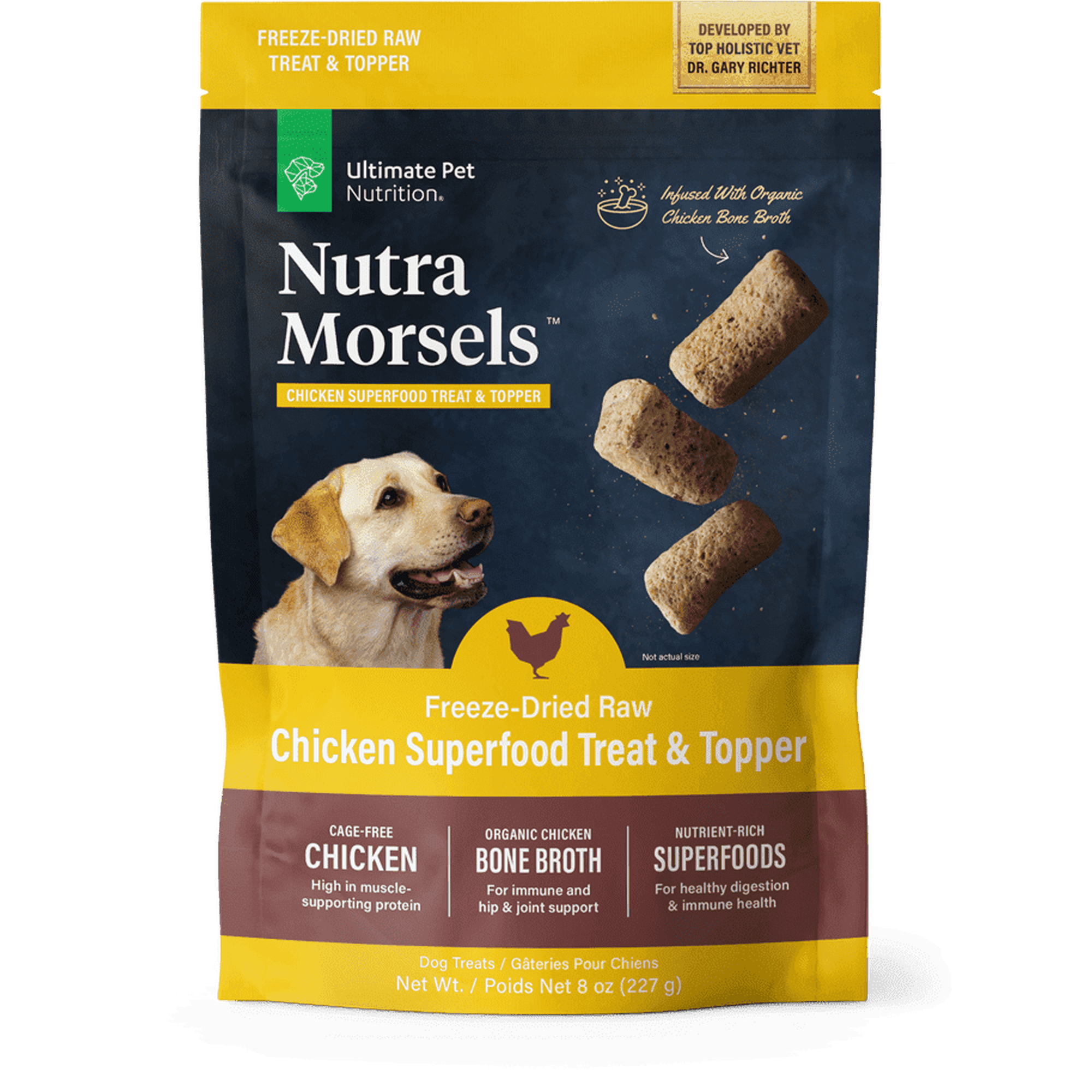 Nutra Morsels Chicken Superfood Treat & Topper 8oz