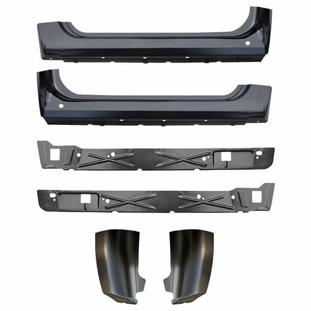 OE Style Rocker Panel, Cab Corner & Inner Rocker Kit. Fits 07-13 Chevrolet Pickup Silverado Regular Cab, 07-13 GMC Pickup Sierra Regular Cab