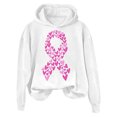 thumbnail image 1 of VBARHMQRT Hoodie Dress Cancer Shirts for Women Long Sleeve Cancer Awareness Shirt Ribbon Pattern Hooded Sweatshirts, 1 of 3